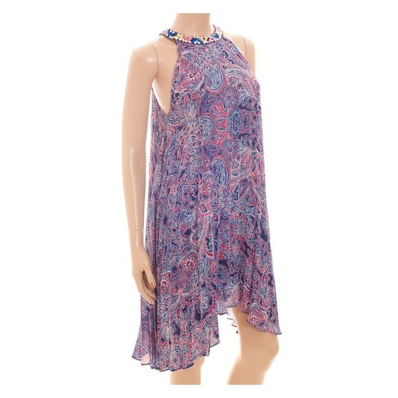 PARKER Pleated Asymmetrical Hem AVON Dress - Picture 4 of 10